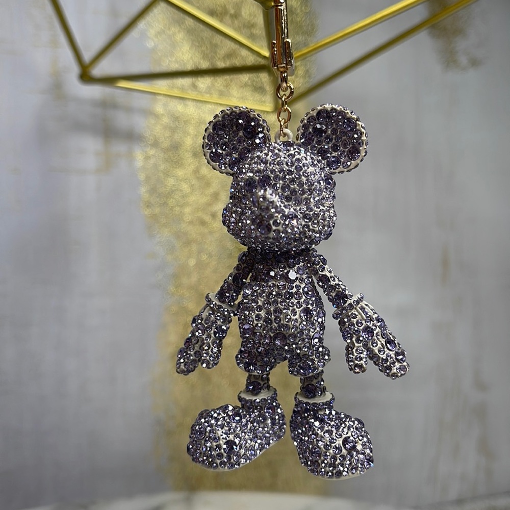 Disney x BAUBLEBAR - Mickey PURPLE 💜 crystals Jewelry  key change / bag Charm - Picture 8 of 11
